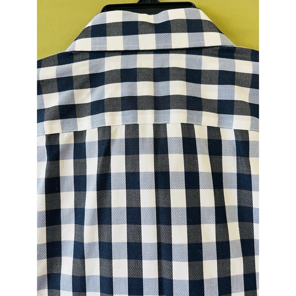 Banana Republic Shirt Mens Small Blue Check Plaid Long Sleeve Camden Fit - Picture 7 of 9
